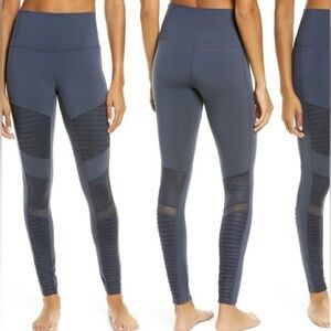 Alo yoga high waist moto legging midnight blue